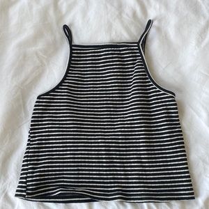 American apparel Parker cropped tank in stripe sizes L and M